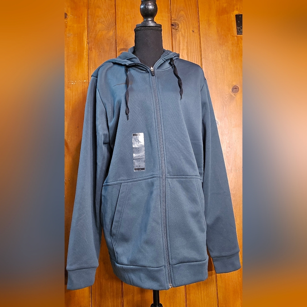 Nike Steel Blue Zip-Up Hoodie